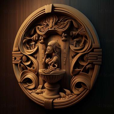 3D модель Гра Water Closet The Forbidden Chamber (STL)